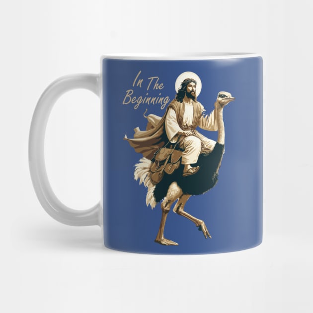 Jesus Riding A Ostrich by Trendsdk